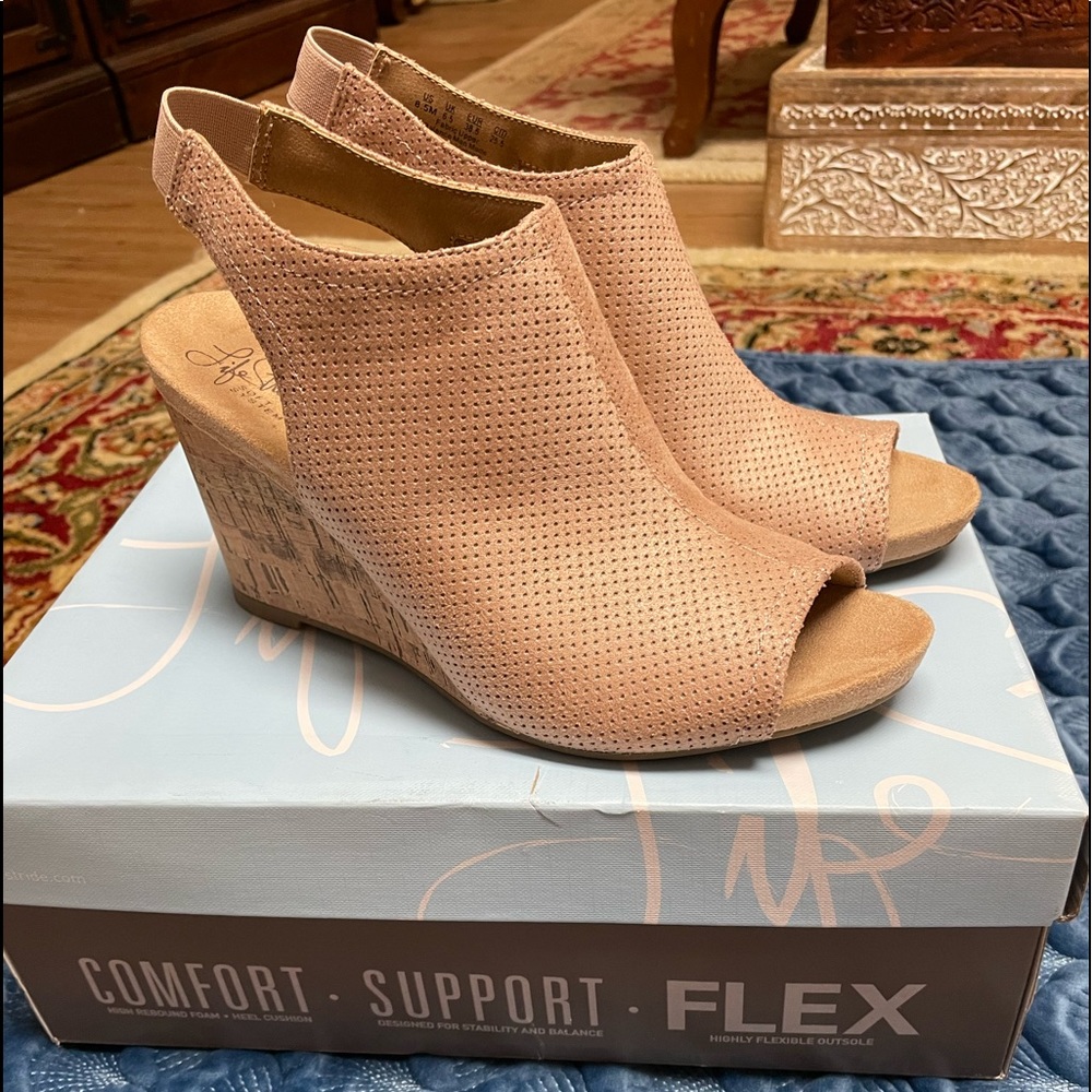 Life Stride Henley-Blush, Wedge Heels